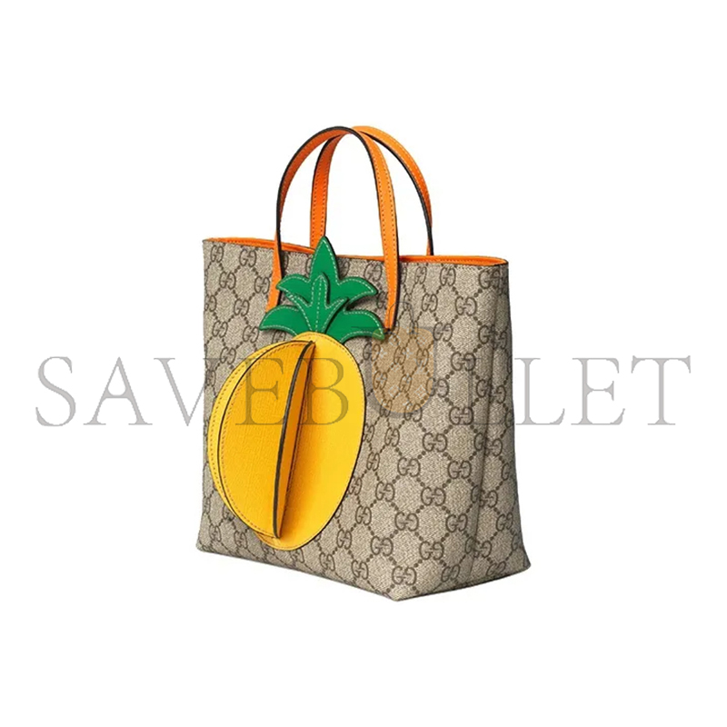 Gvc*1 gg svp*me monogram kids pineapple tote 580840 (21*20*10cm)